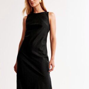 Abercrombie, Linen Blend Maxi Dress, Large